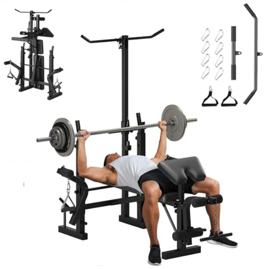 Preacher Curl Pad - Home Gym Strength Training Bench Set: