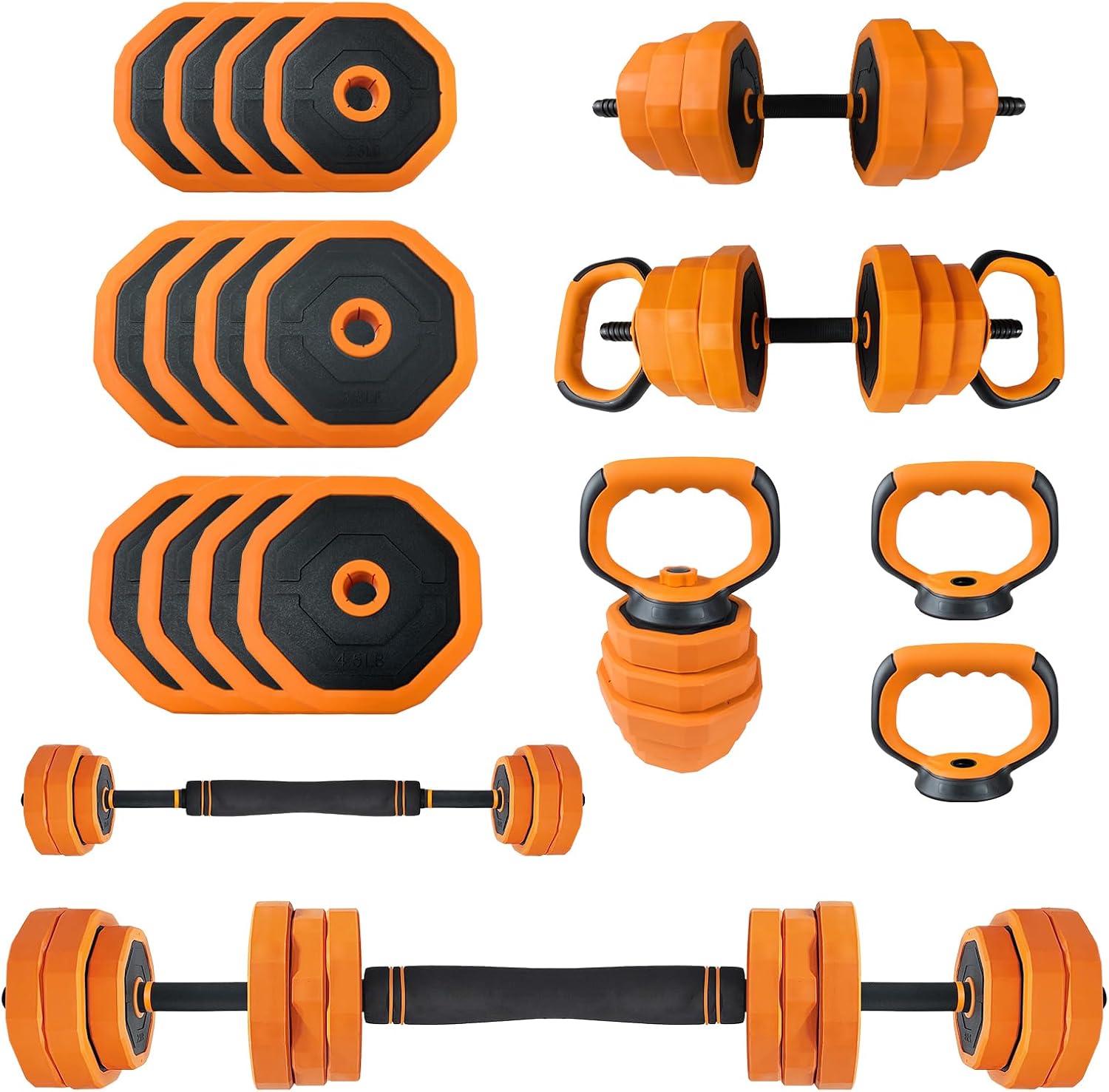 Home Gym Used - 4-in-1 Adjustable Dumbbell Set, Weight Set