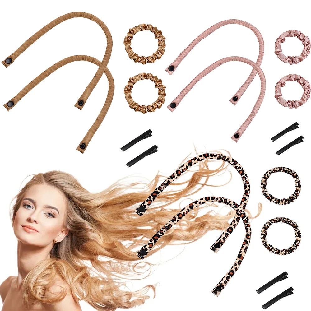 Preacher Curl Pad - 6Pcs Soft Hair Curlers No Heat