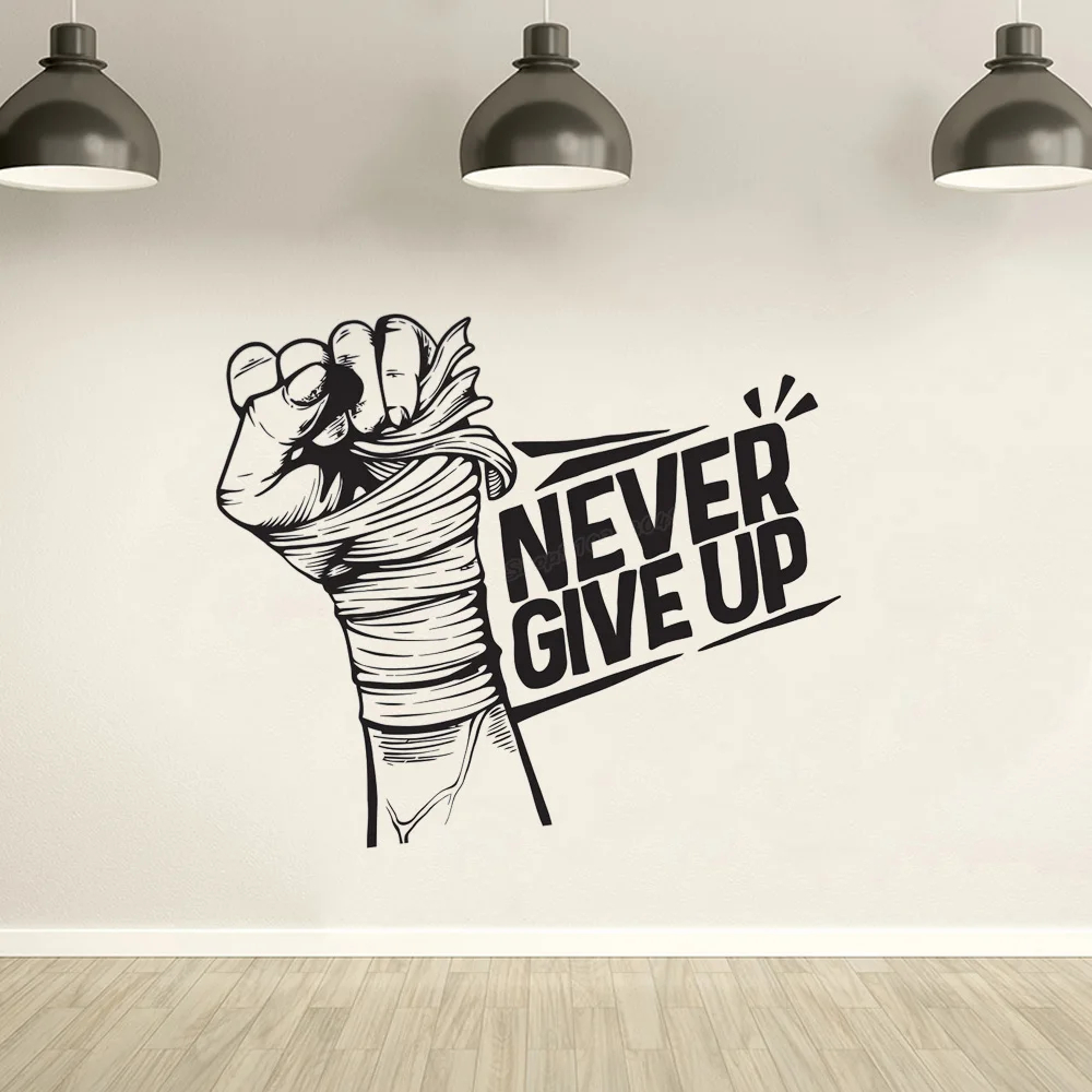 Home Gym Wallpaper - Nunca Desista Decalque De Parede Motivacional,