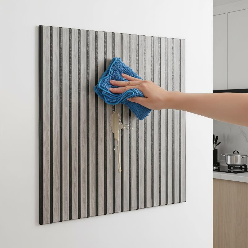 3D Wood Slat Wall Panels Eco-f - Home Gym Wallpaper recension och pris