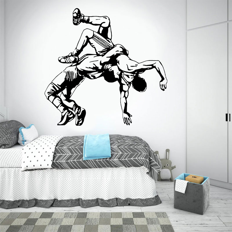 Wrestling Throw Wall Decals Vi - Home Gym Wallpaper recension och pris