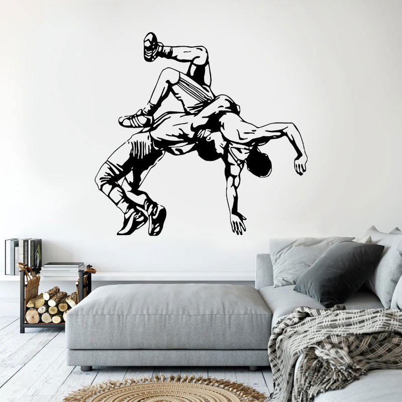 Wrestling Throw Wall Decals Vi - Home Gym Wallpaper recension och pris