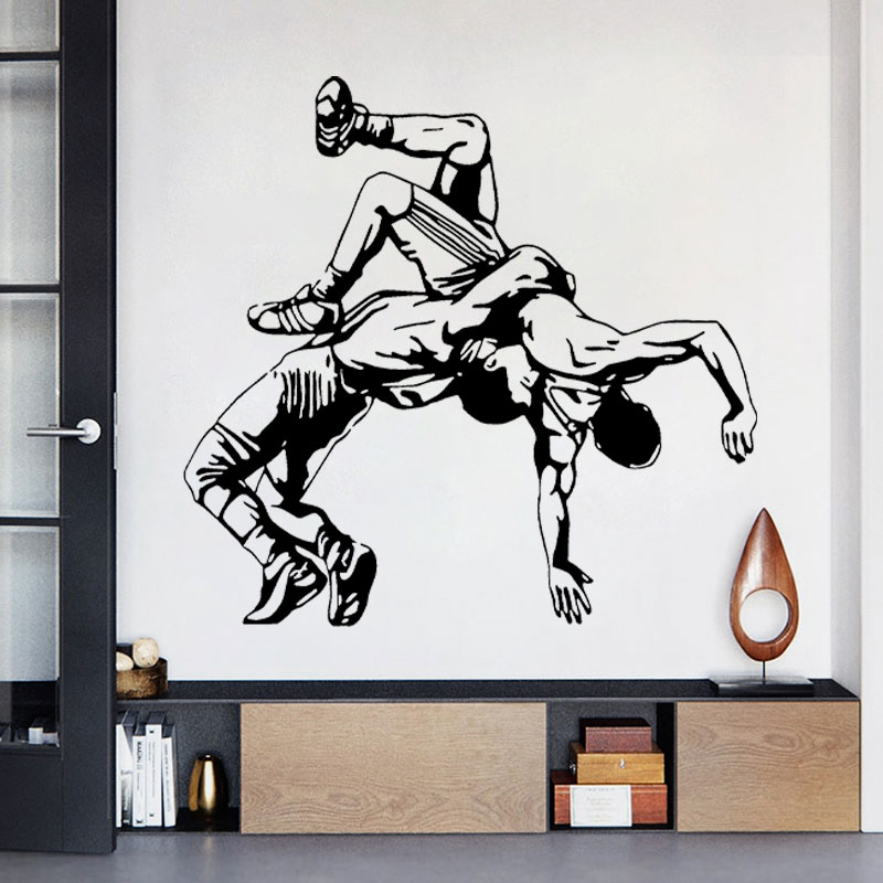 Wrestling Throw Wall Decals Vi - Home Gym Wallpaper recension och pris
