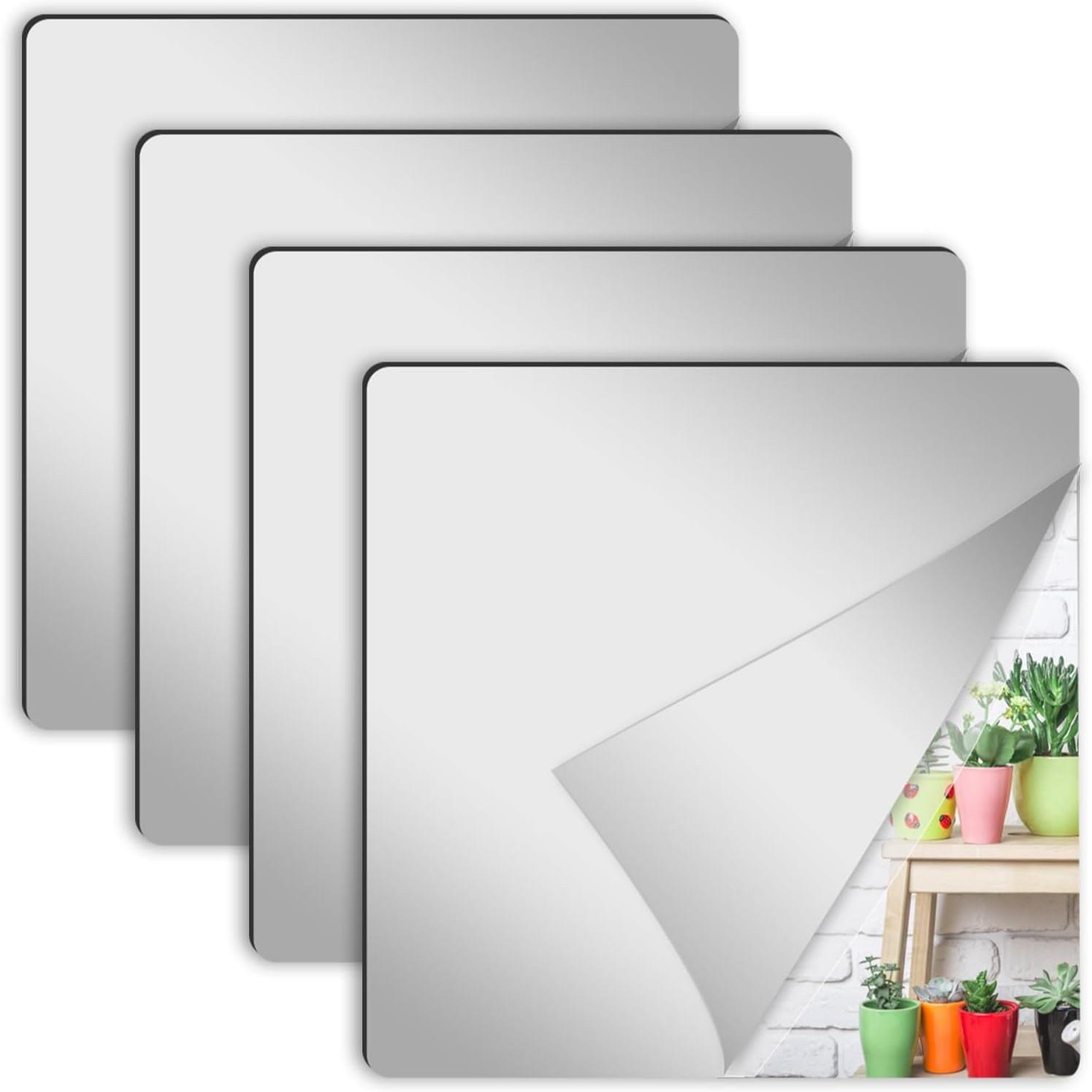 4Pcs Acrylic Mirror Wall Stick - Home Gym Wallpaper recension och pris
