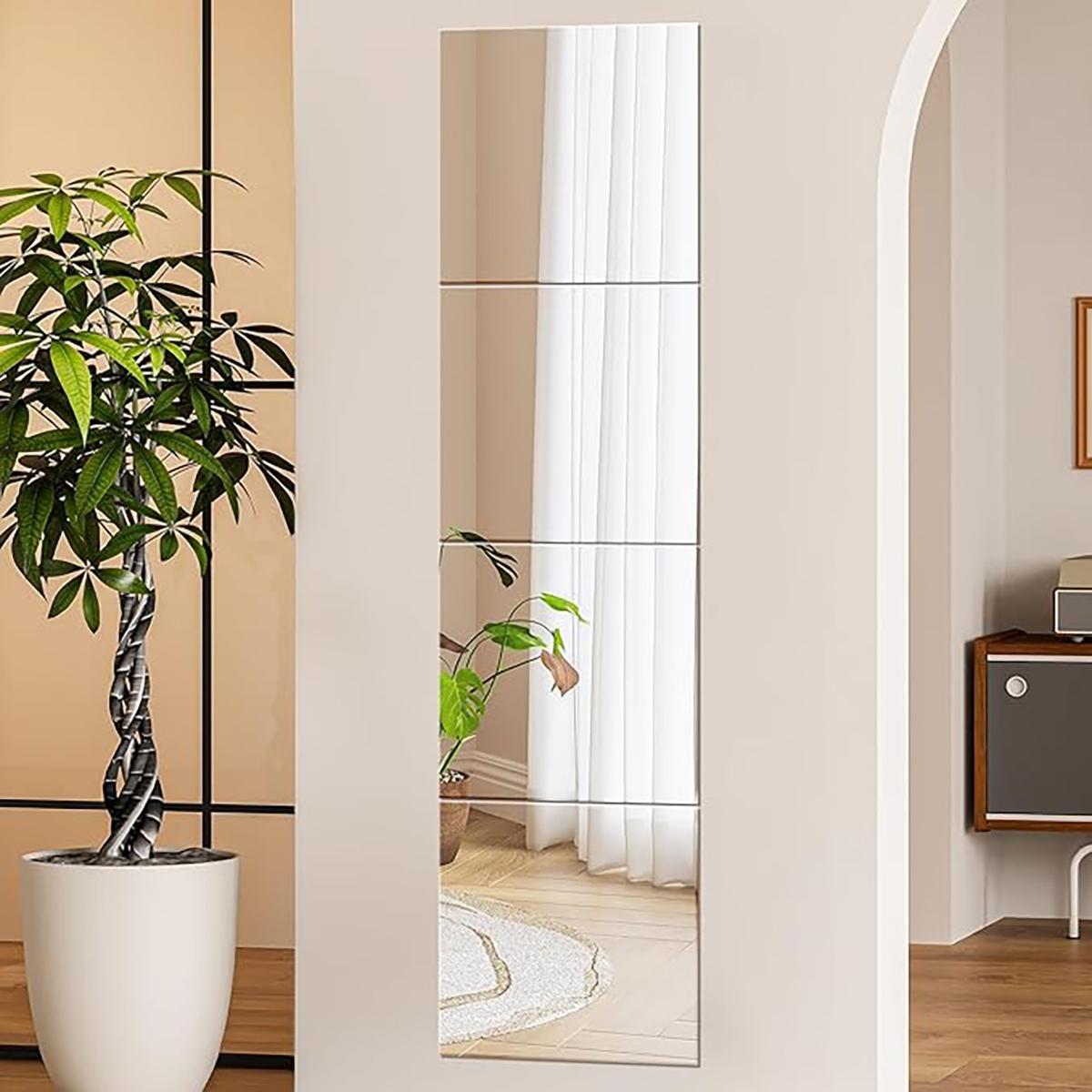 4Pcs Acrylic Mirror Wall Stick - Home Gym Wallpaper recension och pris