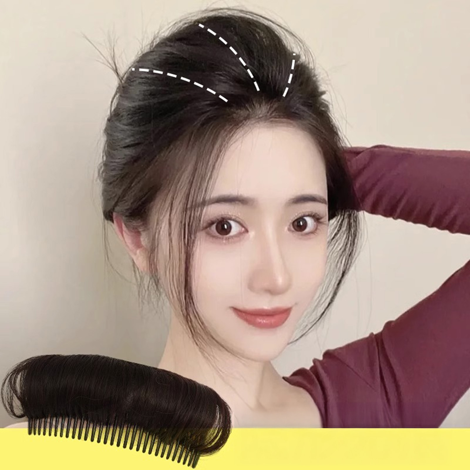Invisible Puff Hair Head Comb  - Preacher Curl Pad recension och pris