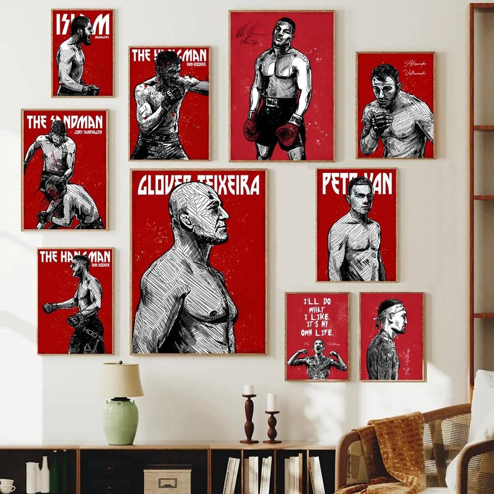 Combat Athlete Paper Poster Gr - Home Gym Wallpaper recension och pris
