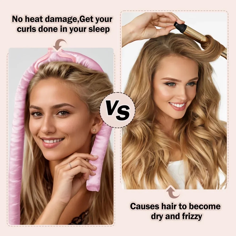 No-Heat Curling Iron Set Night - Preacher Curl Pad recension och pris
