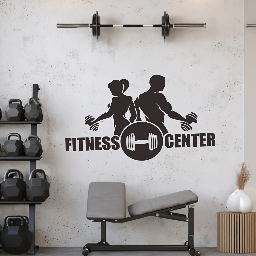 1PC Men And Women with Dumbbel - Home Gym Wallpaper recension och pris