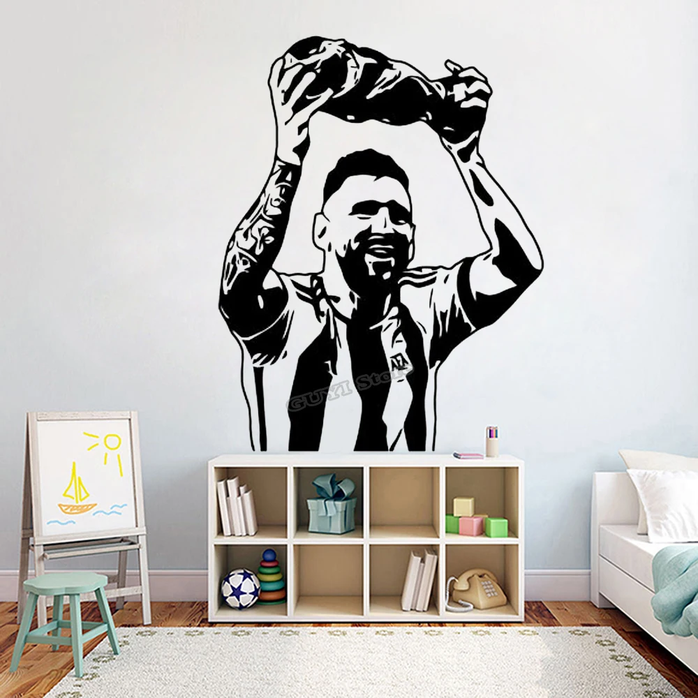 Messi Wall Sticker Vinyl Decal - Home Gym Wallpaper recension och pris