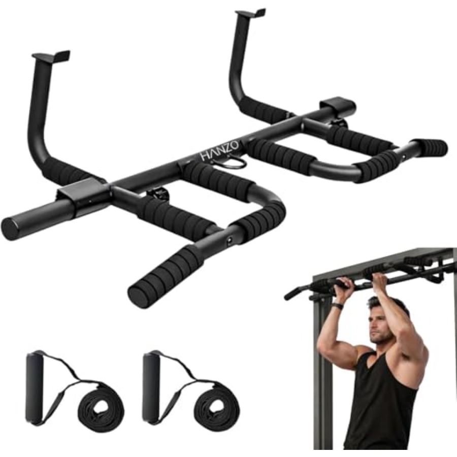 Doorway Pull Up Bar Set with S - Home Gym Setup recension och pris