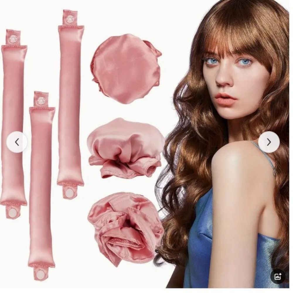 2/4/6Pcs Satin Heatless Curlin - Preacher Curl Pad recension och pris