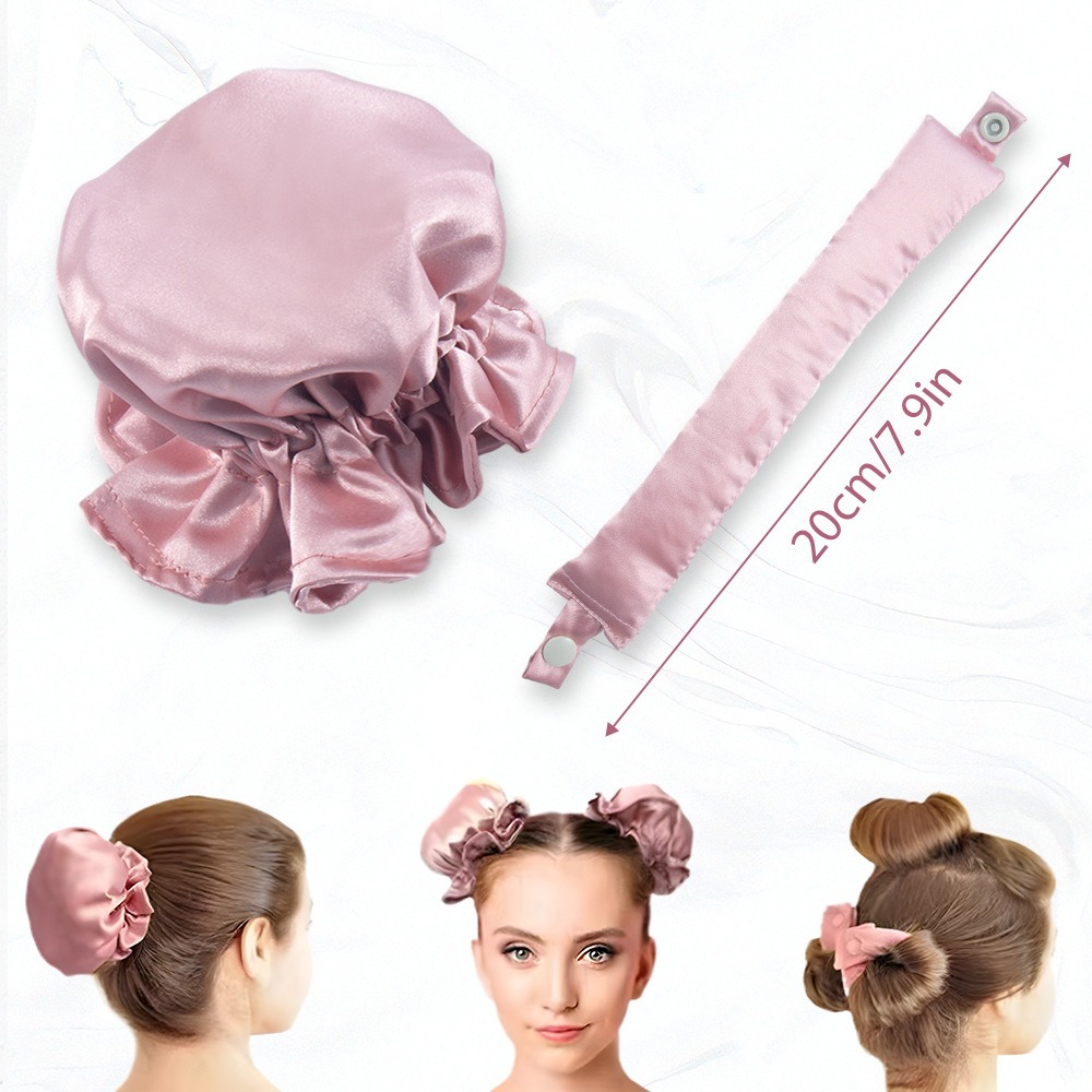 2/4/6Pcs Satin Heatless Curlin - Preacher Curl Pad recension och pris