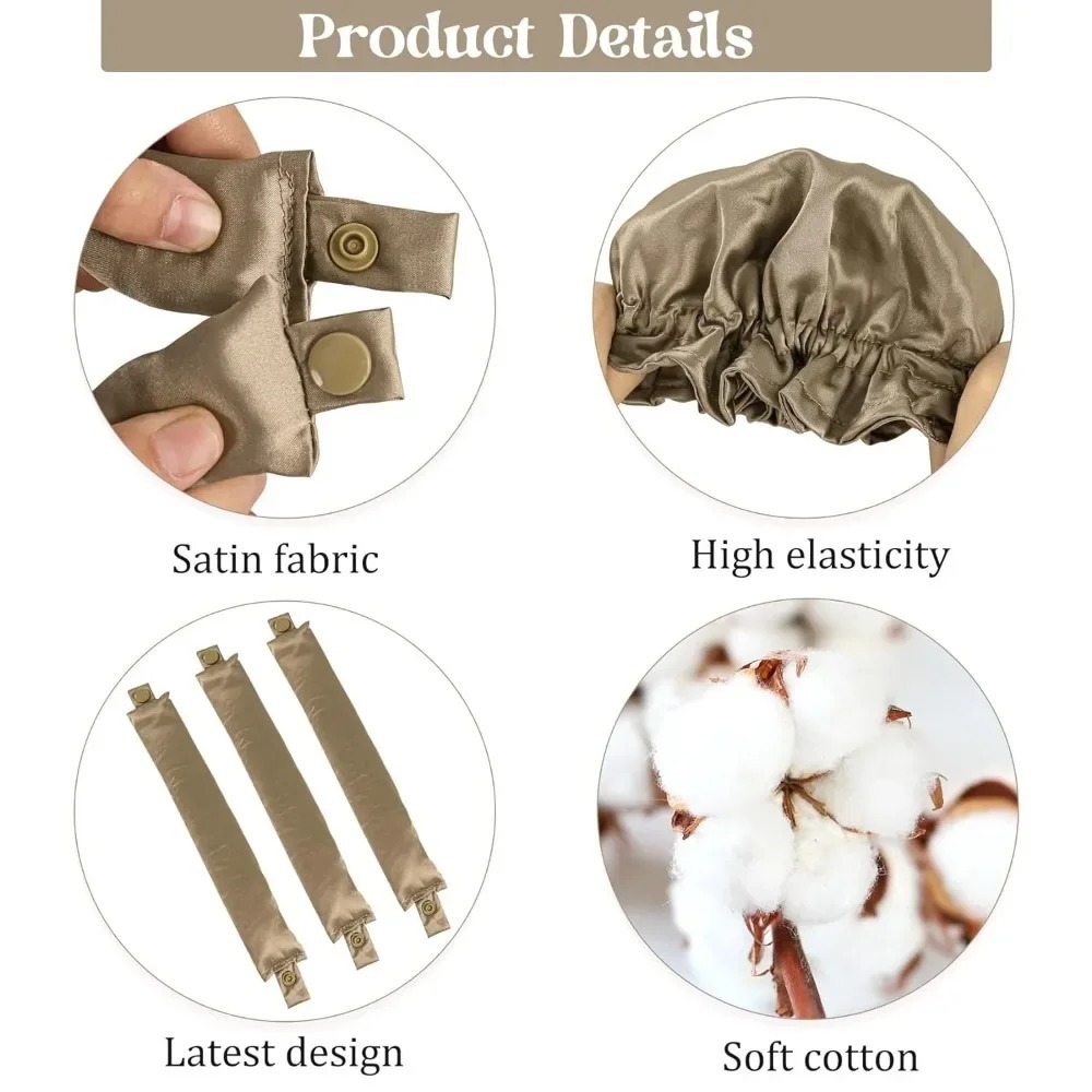 2/4/6Pcs Satin Heatless Curlin - Preacher Curl Pad recension och pris