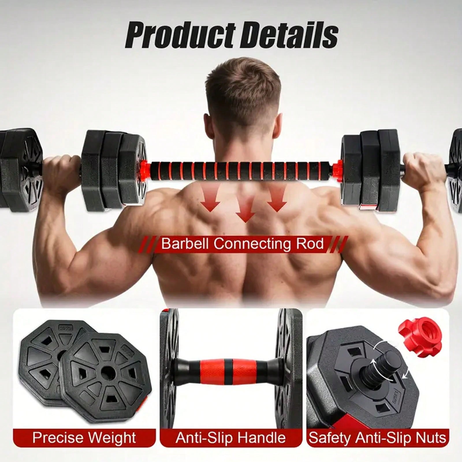 44lbs Free Weight Set With Con - Home Gym Used recension och pris