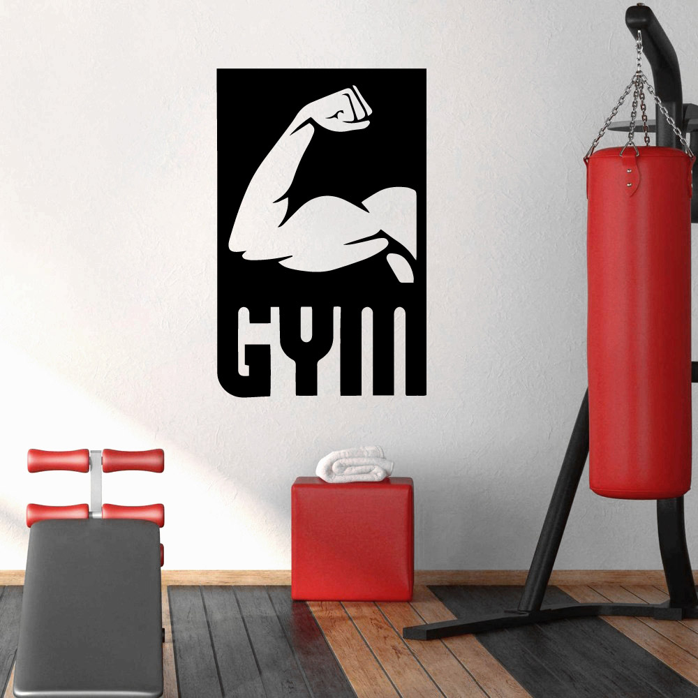 1 pc Colorful Fitness Pvc Wall - Home Gym Wallpaper recension och pris
