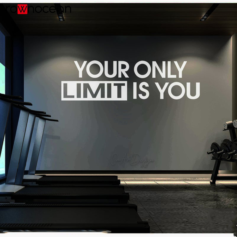 Your only limit is you - Wall  - Home Gym Wallpaper recension och pris