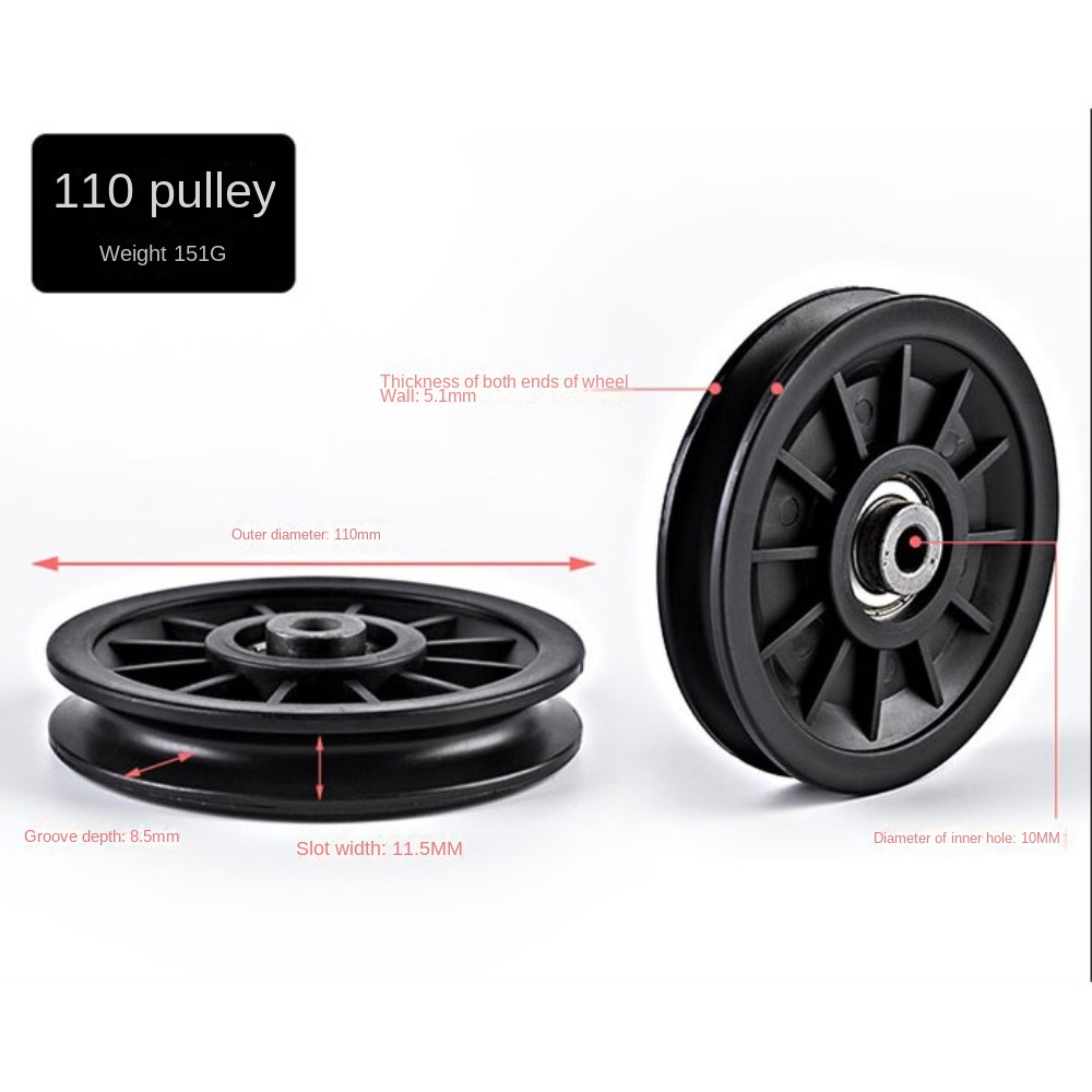 High Quality Black Nylon Beari - Cable Pulley System recension och pris